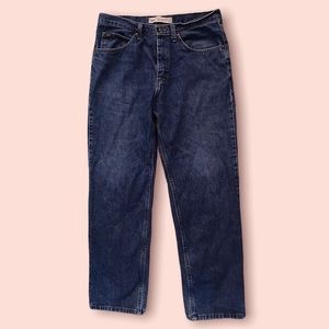 BAGGY MOM JEANS - y2k style high waisted straight leg Lee jeans - 34”